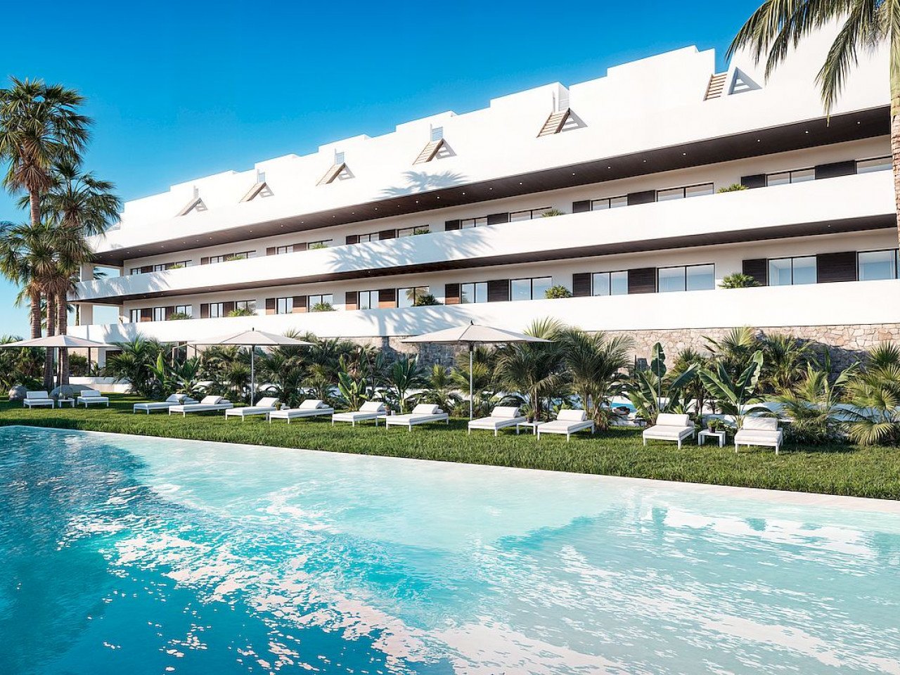 Luxuriöse Wohnanlage mit Neubau-Apartments Blick auf Benidorm