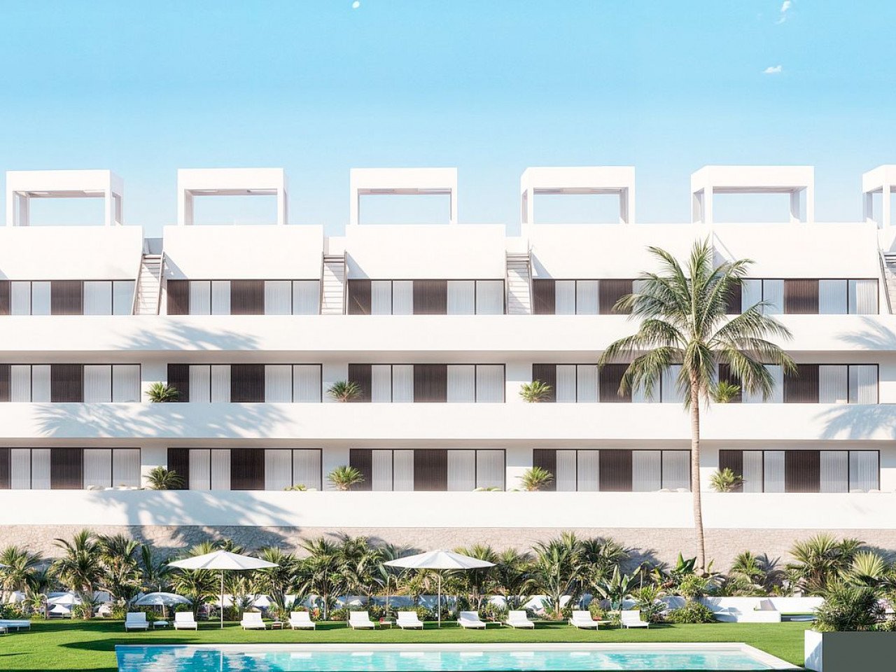 Luxuriöse Wohnanlage mit Neubau-Apartments Blick auf Benidorm