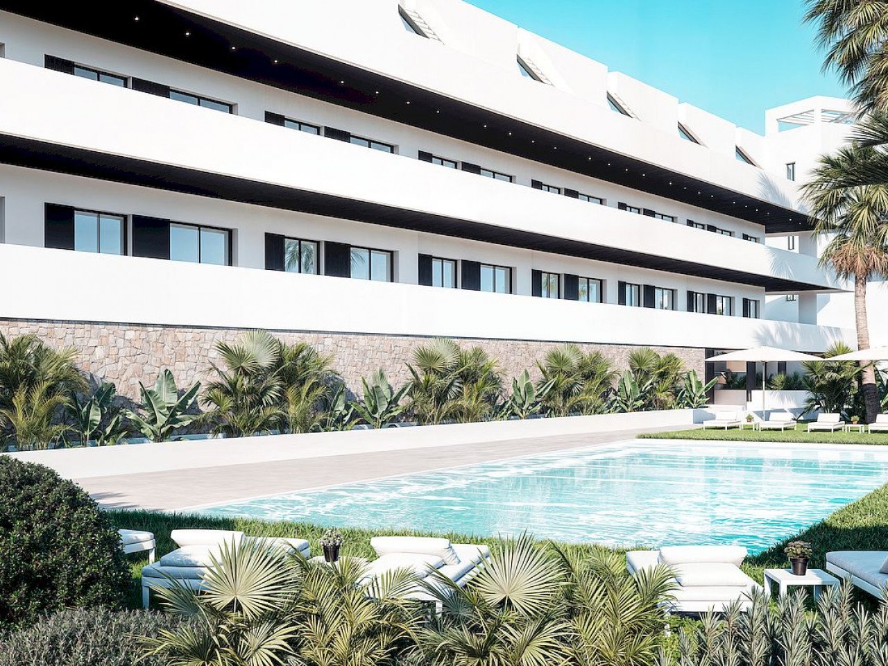 Luxuriöse Wohnanlage mit Neubau-Apartments Blick auf Benidorm