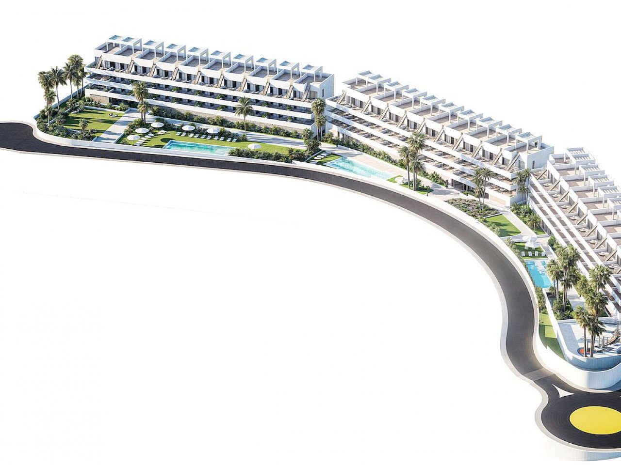 Luxuriöse Wohnanlage mit Neubau-Apartments Blick auf Benidorm