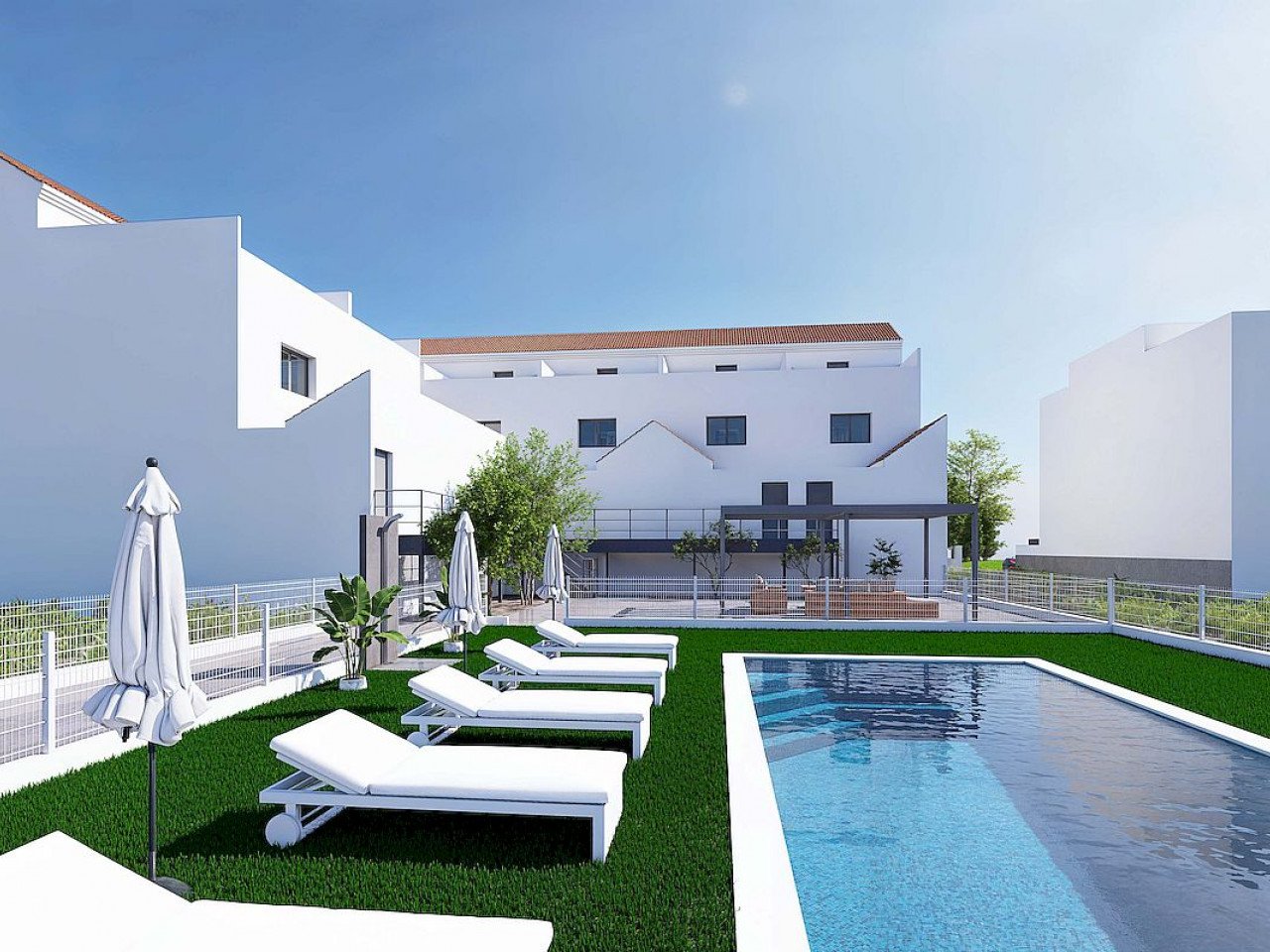 Residential Azahares is a luxury residential complex consisting of four bedroom Townhouses in a peaceful, well-connected setting in Rafal, Alicante...