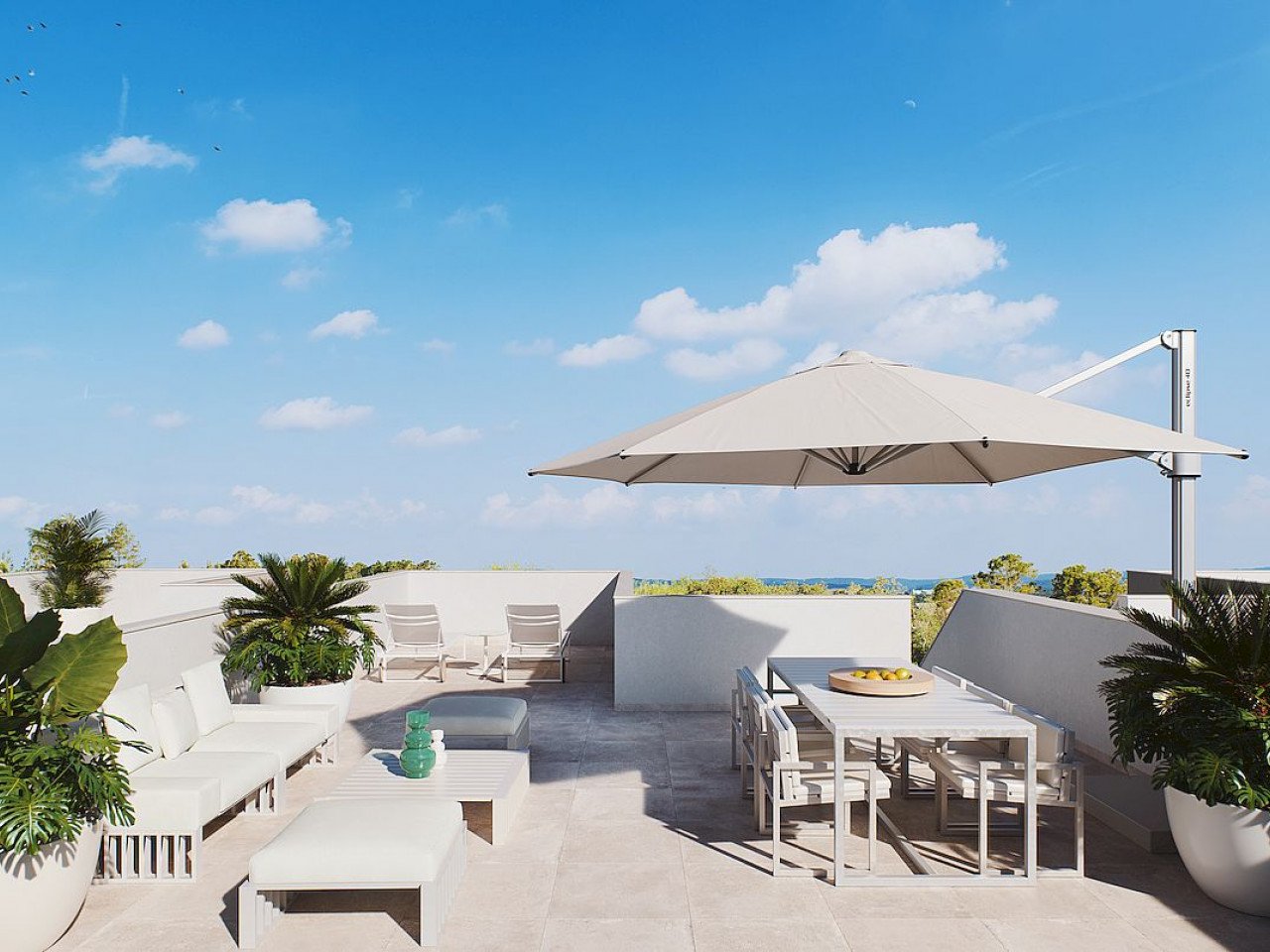 Kleine Neubau-Residenz: Nur 4 Stadthäuser in ruhiger Lage nahe Stadtmitte und Meer