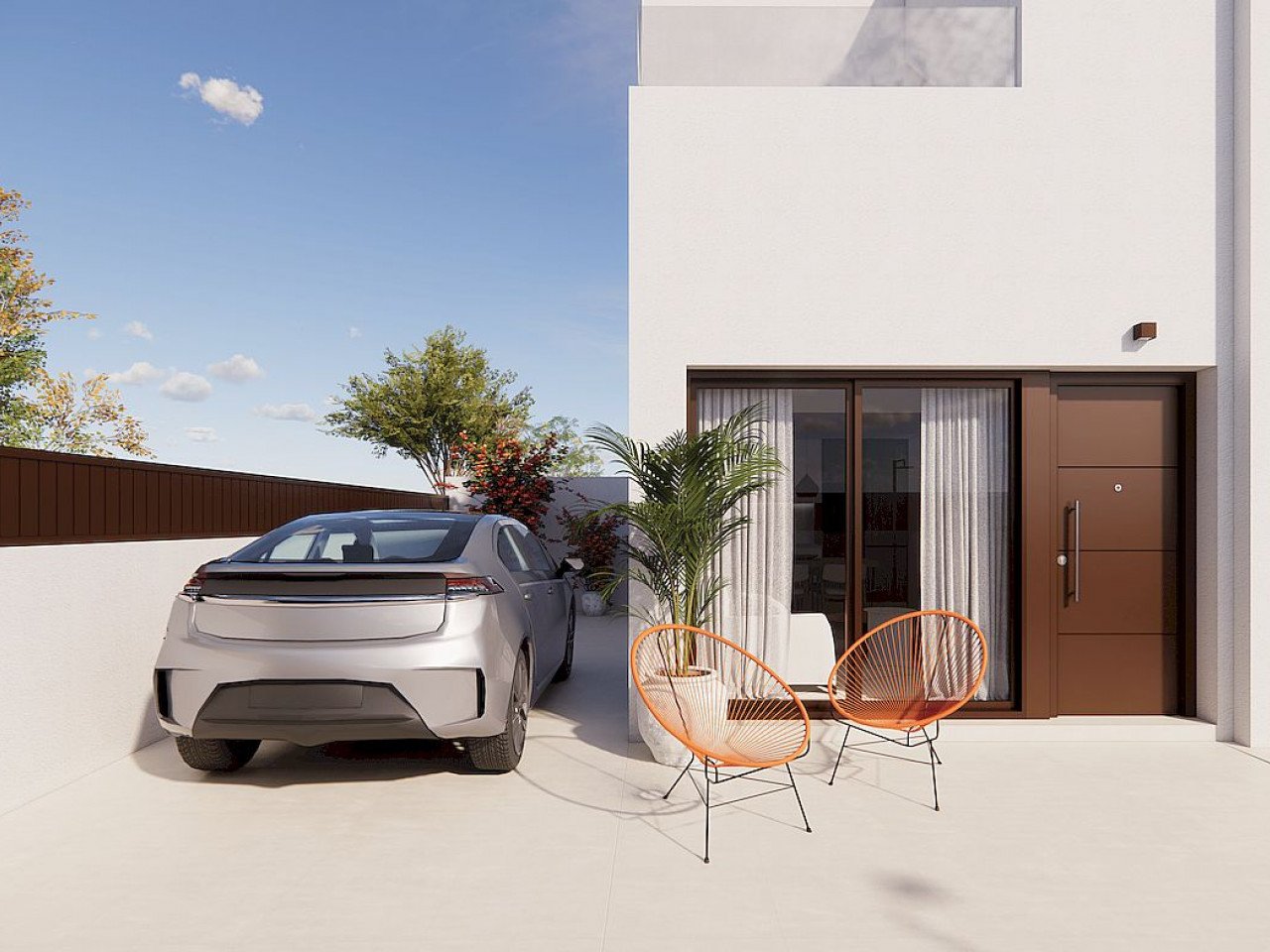 Kleine Neubau-Residenz: Nur 4 Stadthäuser in ruhiger Lage nahe Stadtmitte und Meer