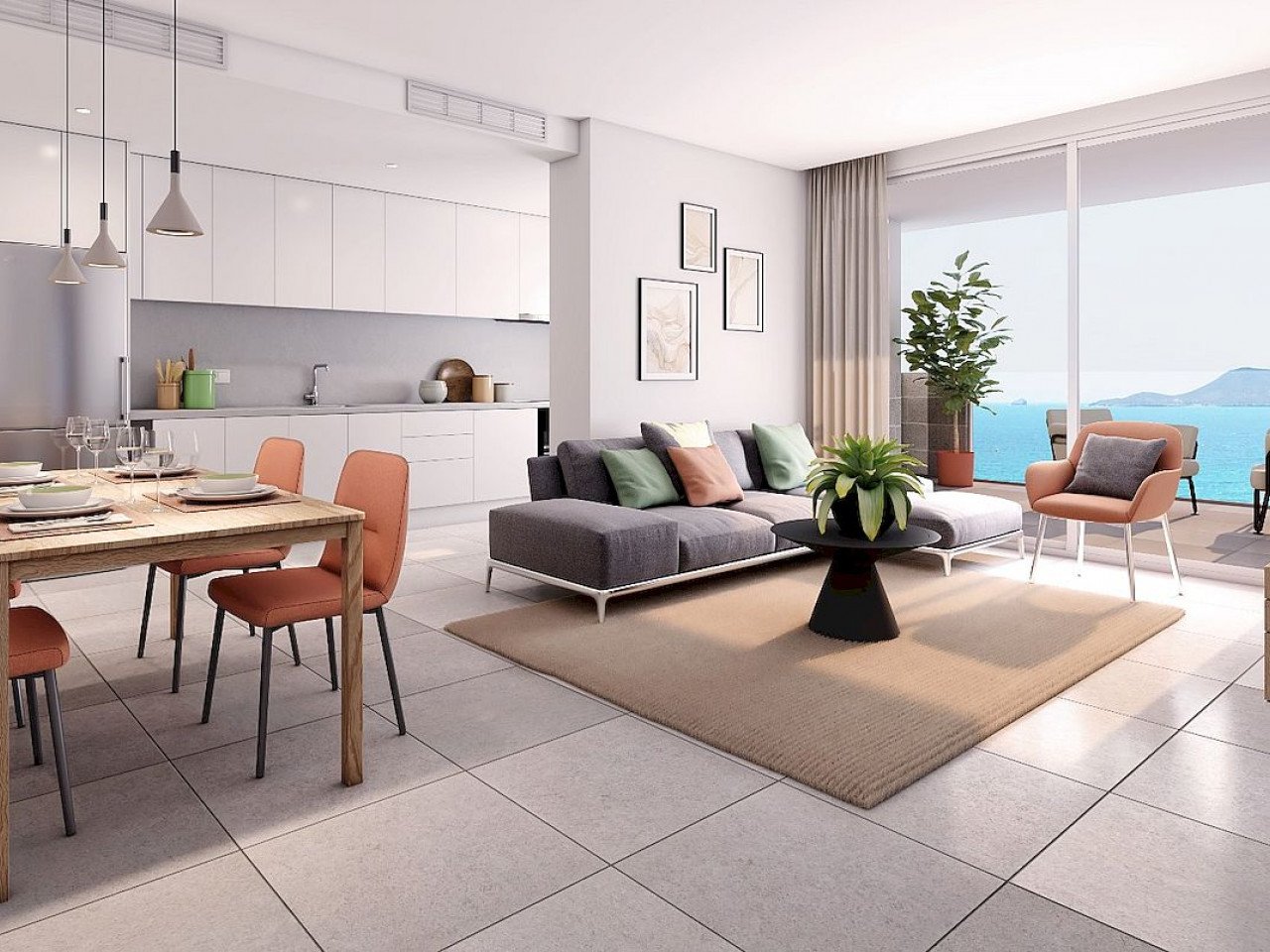 Playa Principe is a new development of one and two-bedroom apartments first-line to the famous La Manga strip. This property comprises of two doubl...