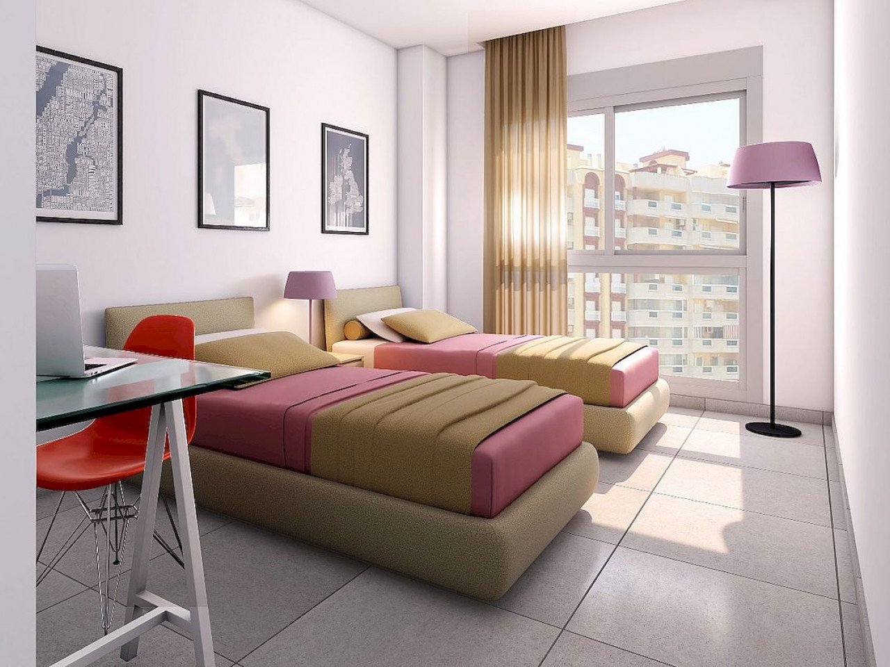 Playa Principe is a new development of one and two-bedroom apartments first-line to the famous La Manga strip. This property comprises of two doubl...