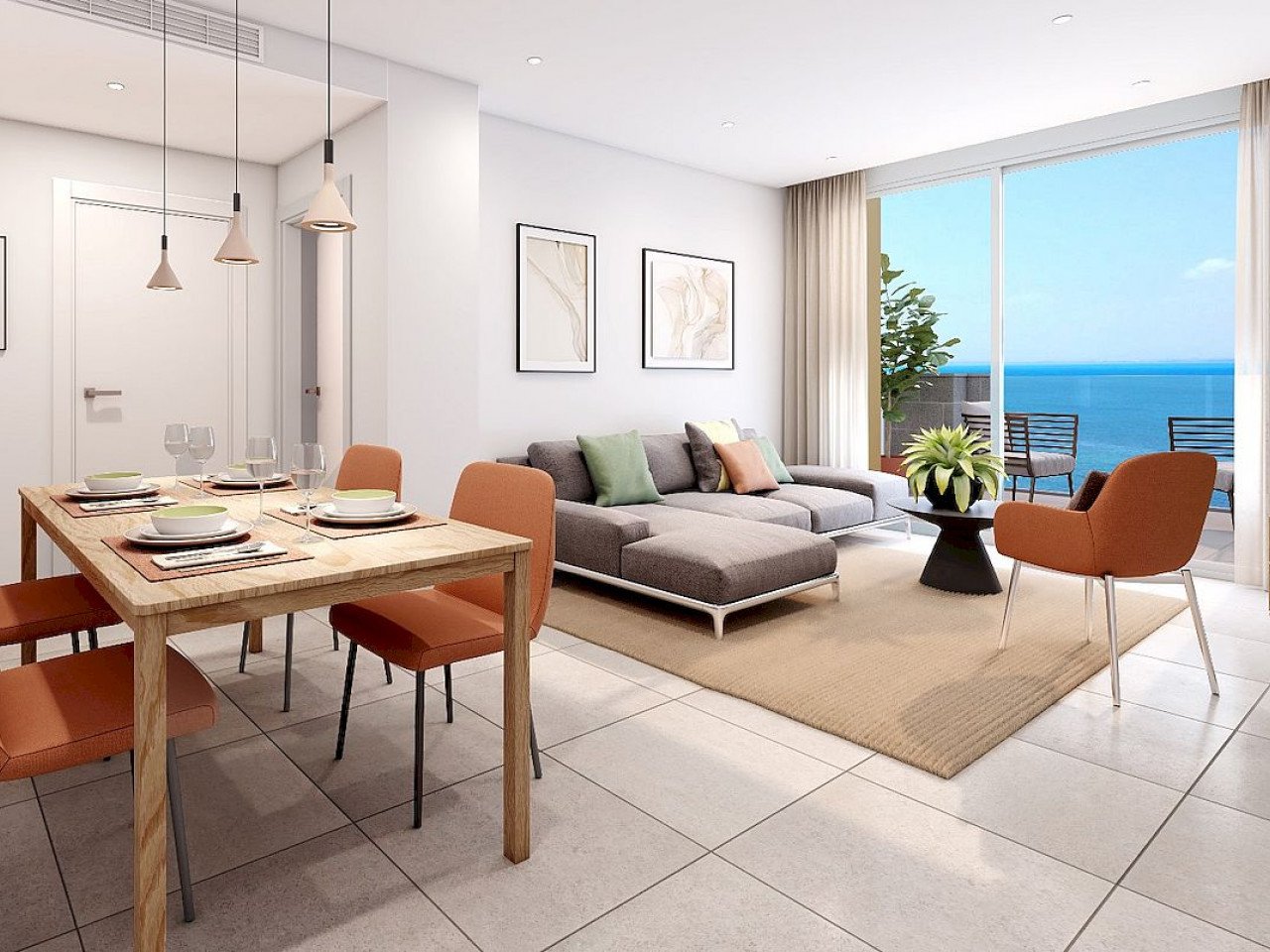 Playa Principe is a new development of one and two-bedroom apartments first-line to the famous La Manga strip. This property comprises of two doubl...