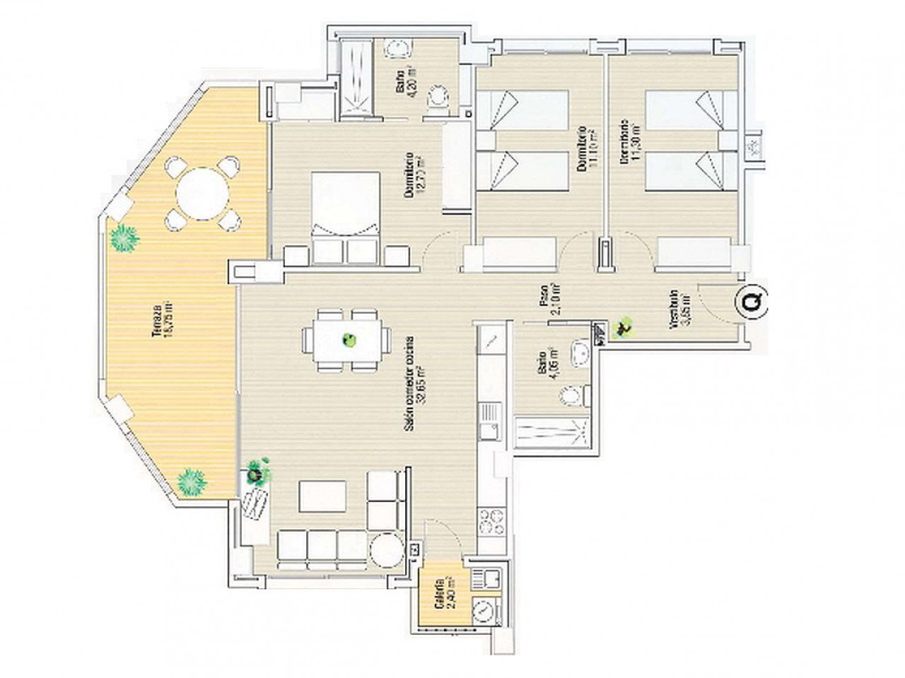 Playa Principe is a new development of one and two-bedroom apartments first-line to the famous La Manga strip. This property comprises of two doubl...