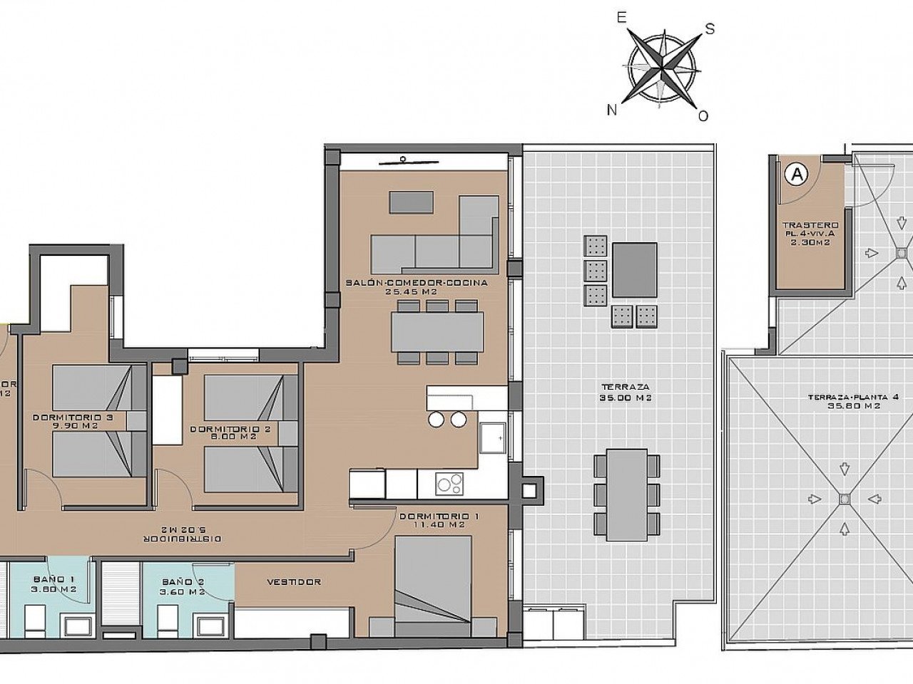 Ballemar VI consists of 33 homes with 2 and 3 bedrooms with swimming pool and solarium with the privilege of having the sea close by in Santa Pola....