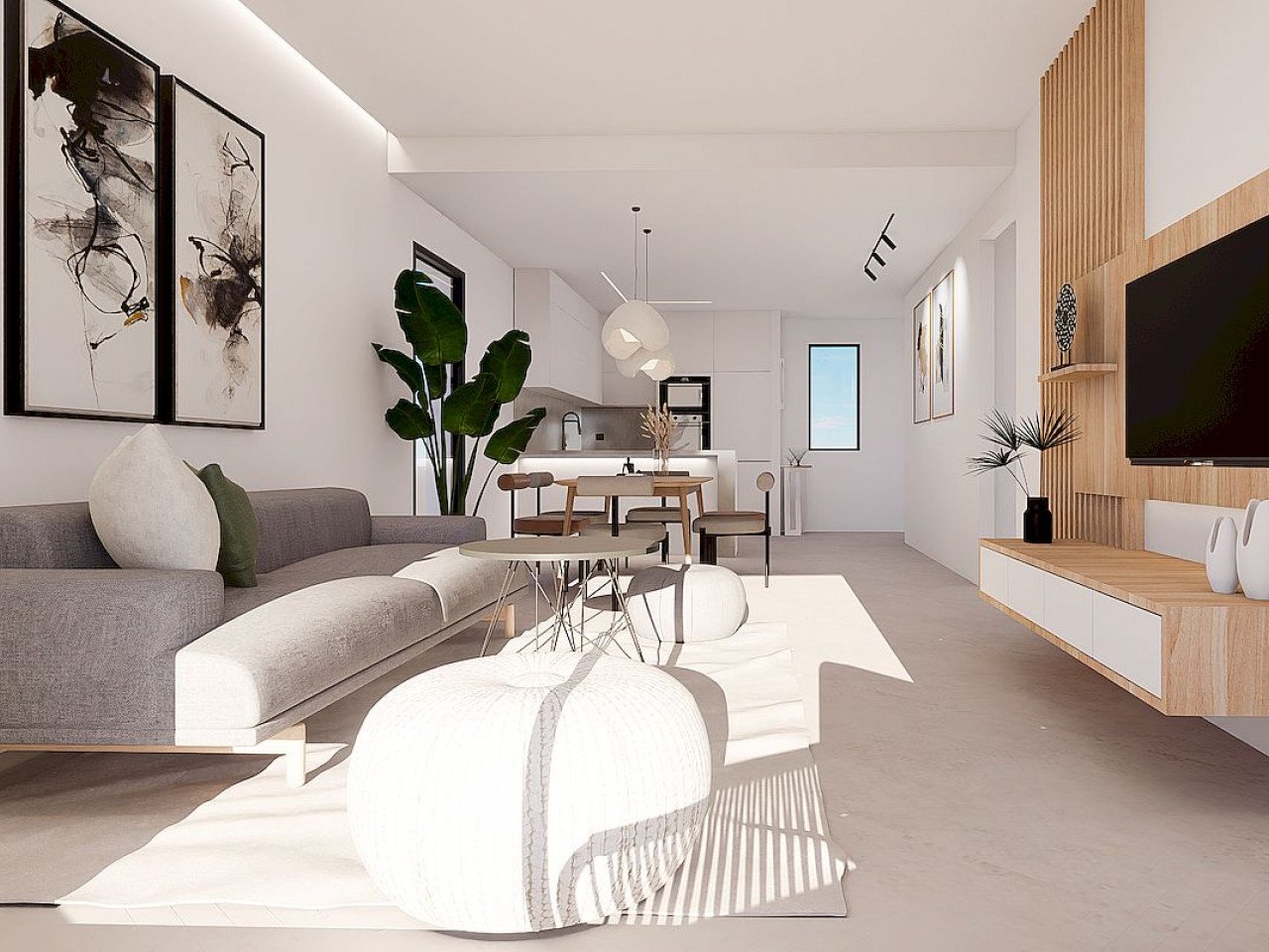 New project in Finestrat which consist in luxury apartments with 2 bedrooms and 2 bathrooms located between the Mediterranean Sea and the Sierra Co...