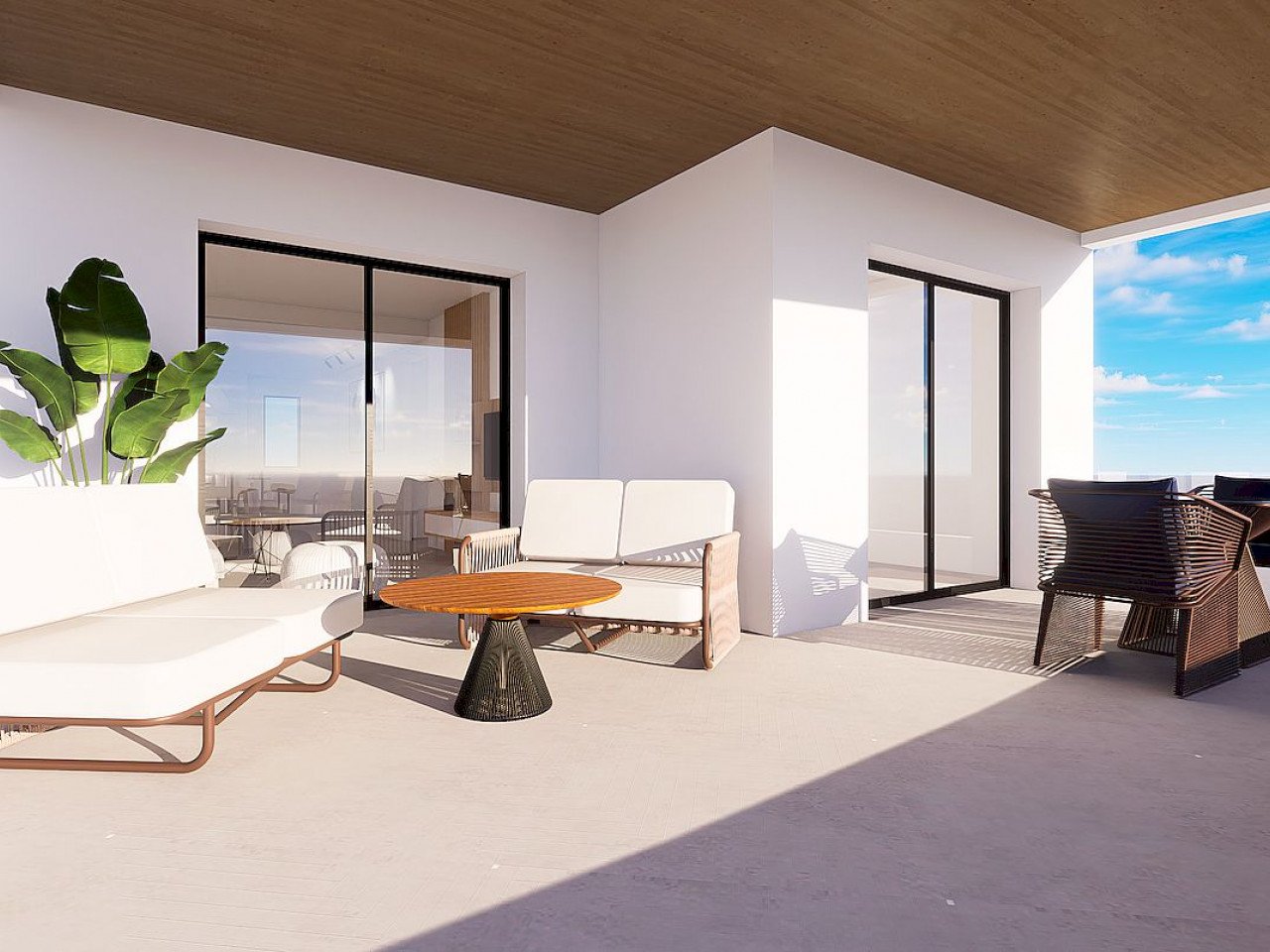 New project in Finestrat which consist in luxury apartments with 2 bedrooms and 2 bathrooms located between the Mediterranean Sea and the Sierra Co...