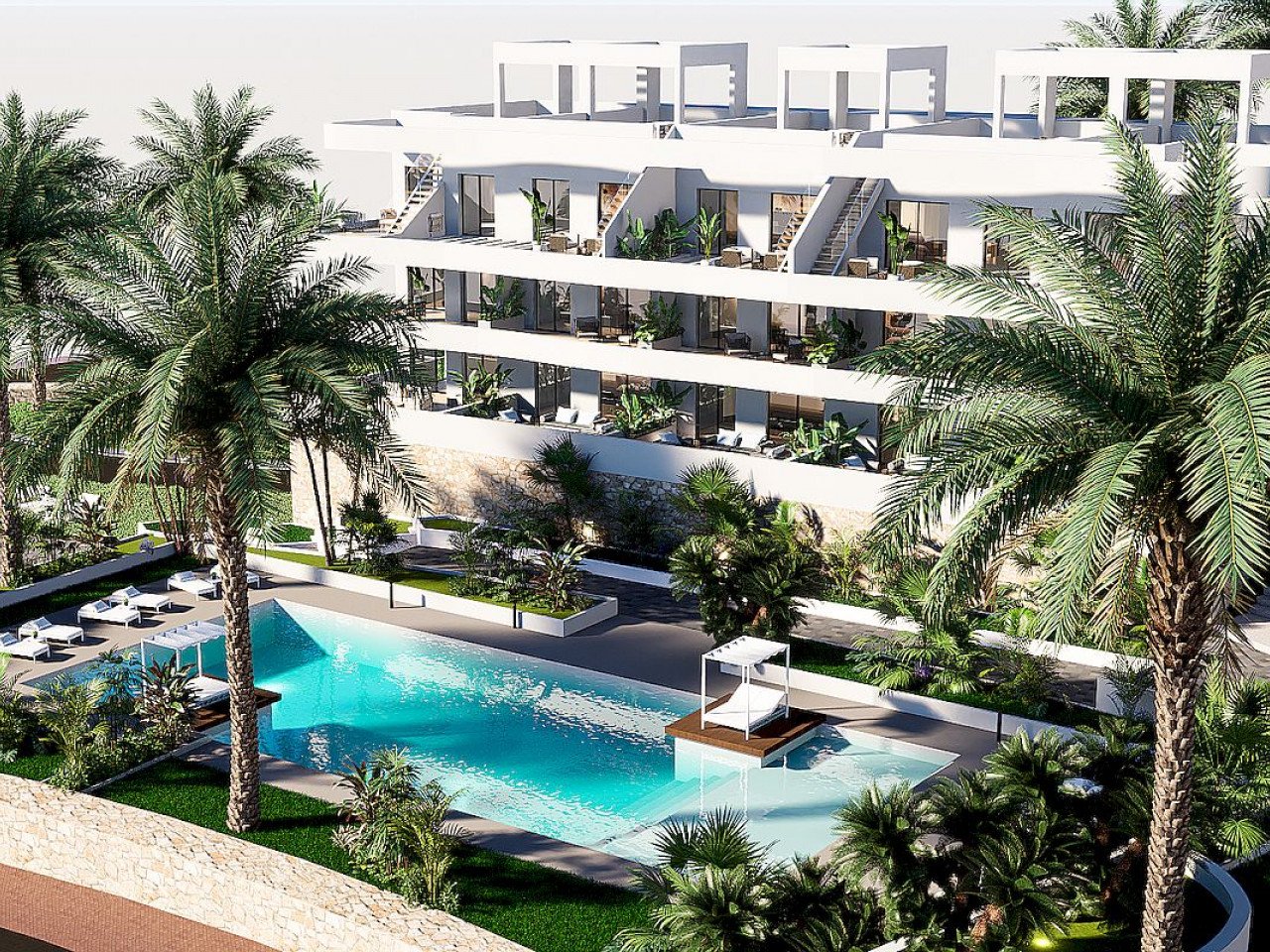 New project in Finestrat which consist in luxury apartments with 2 bedrooms and 2 bathrooms located between the Mediterranean Sea and the Sierra Co...