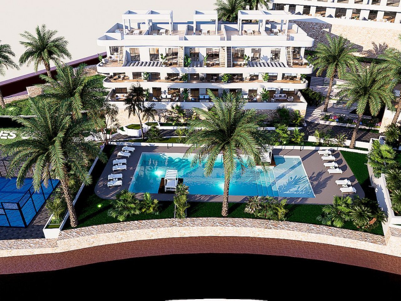 New project in Finestrat which consist in luxury apartments with 2 bedrooms and 2 bathrooms located between the Mediterranean Sea and the Sierra Co...