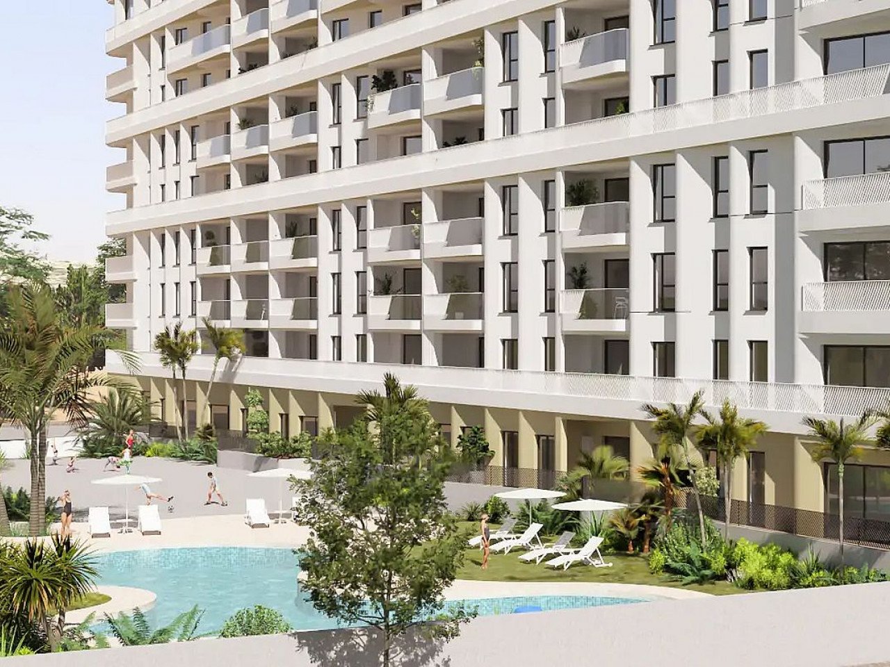 Neubau-Apartments in exklusiver Wohnsiedlung mit Meerblick