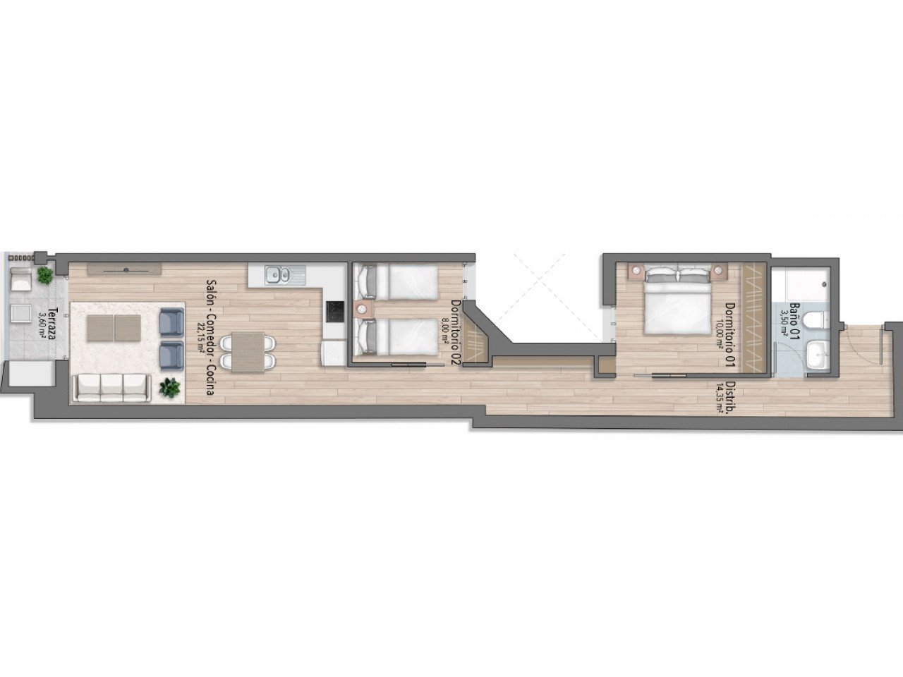Modern apartments located just 250m from El Cura Beach, in a vibrant and well-connected area in Torrevieja.The building consists of 17 units, fea...
