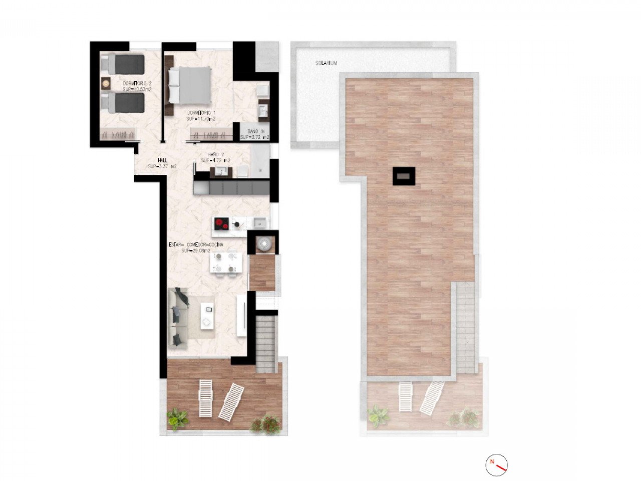 Luxuriöse Neubau-Apartments möbliert in herrlicher Gartenanlage - gute Infrastruktur