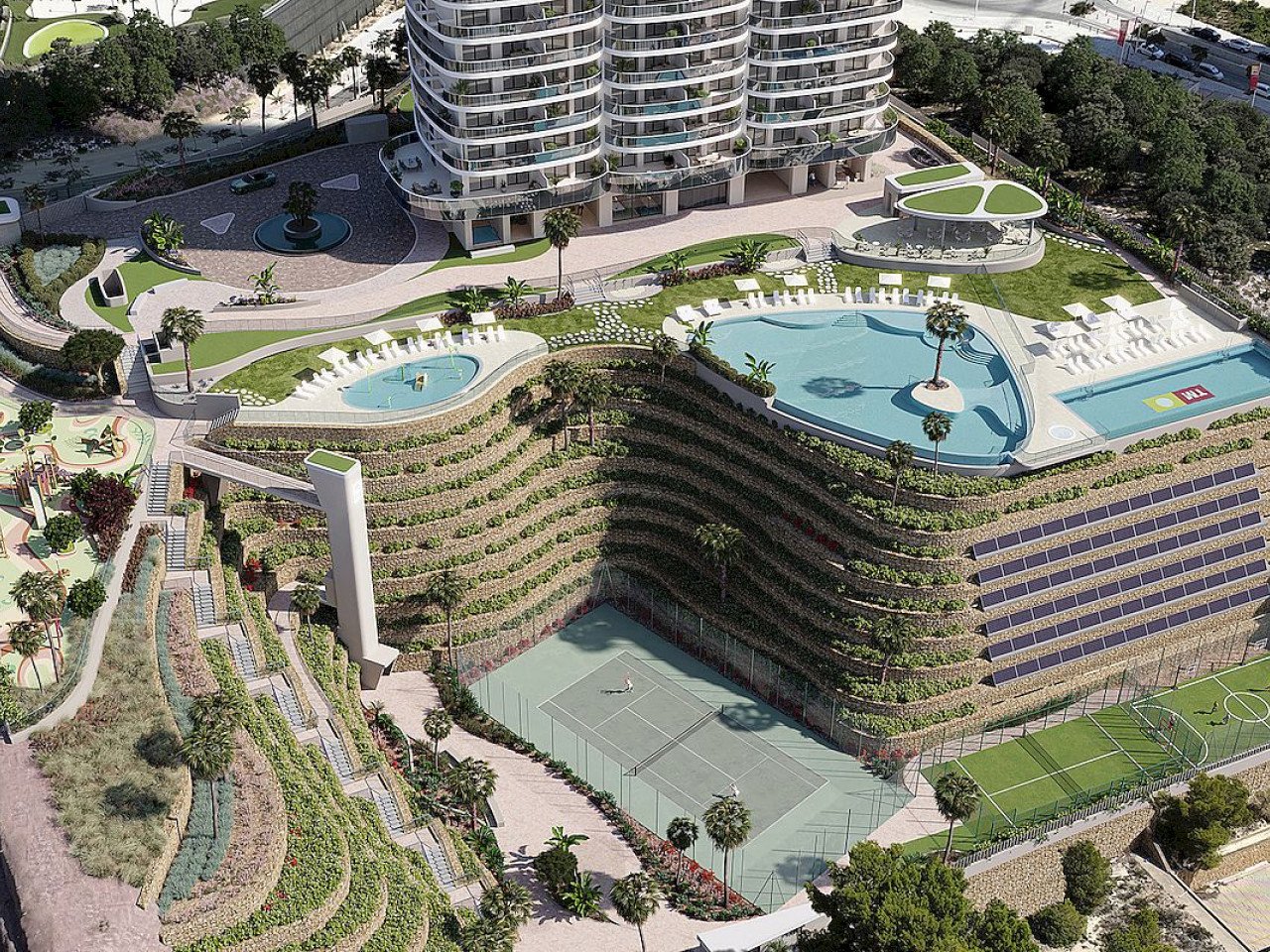 Ultimatives Wohnen am Poniente Strand - höchstes Wohngebäude Europas