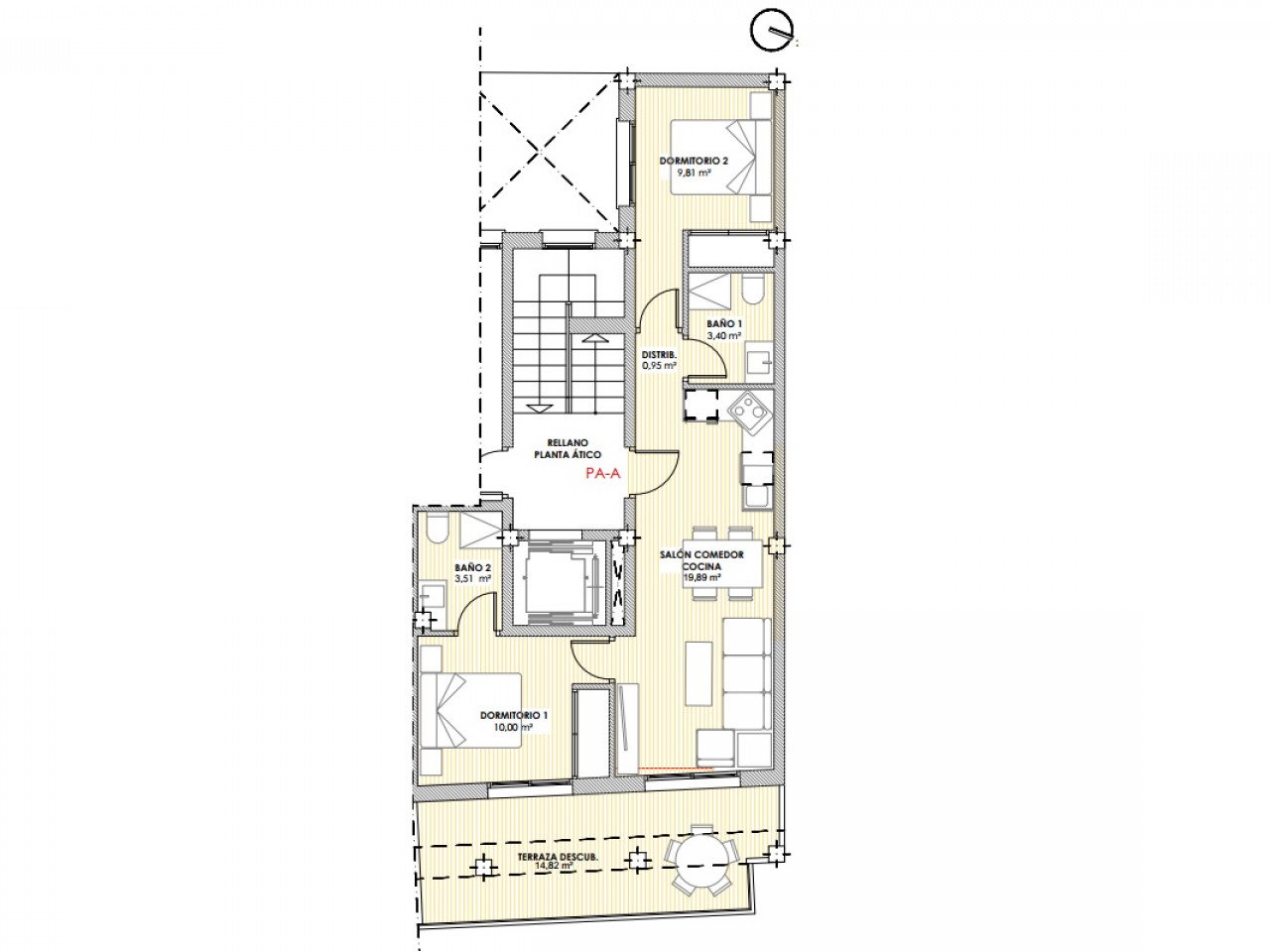 New build apartments located in Central Torrevieja, just 600 m from the beach.

The building consists of only 8 units, featuring 1 and 2-bedroom ap...