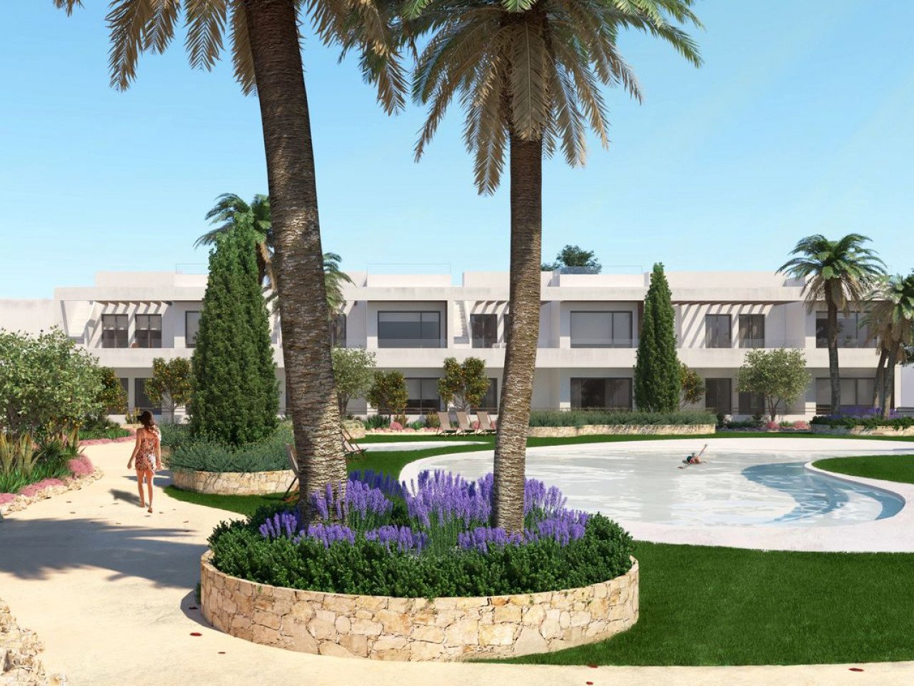 Two-bedroom maisonette in La Veleta in Torrevieja
The Villa Amalia Mediterranean Gardens is a development in the heart of the town of Torreveija, w...