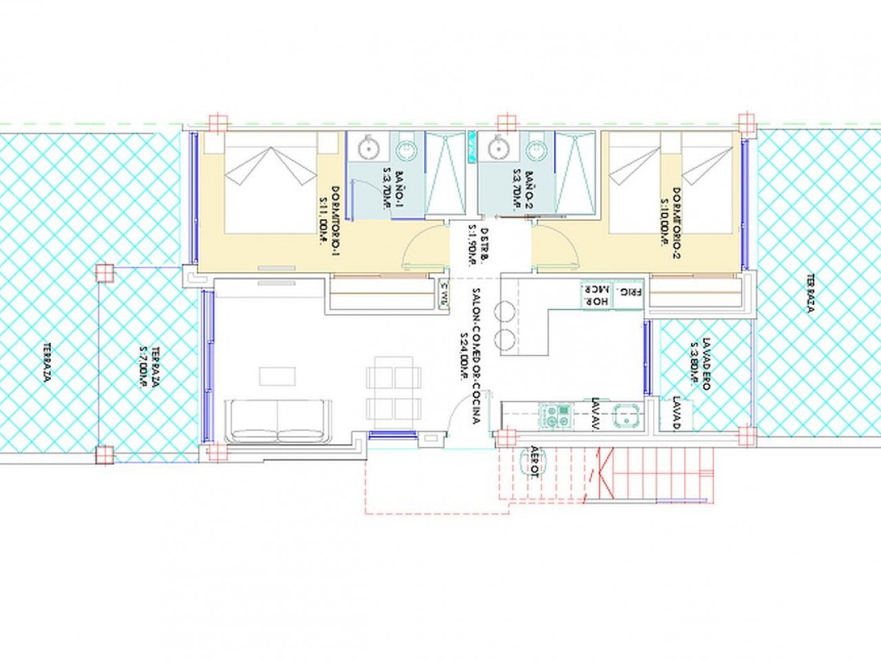Two and three bedroom maisonettes in Los Balcones
Balcones de Vivi is a brand new development that sits on the slope of a hill with magnificent pin...