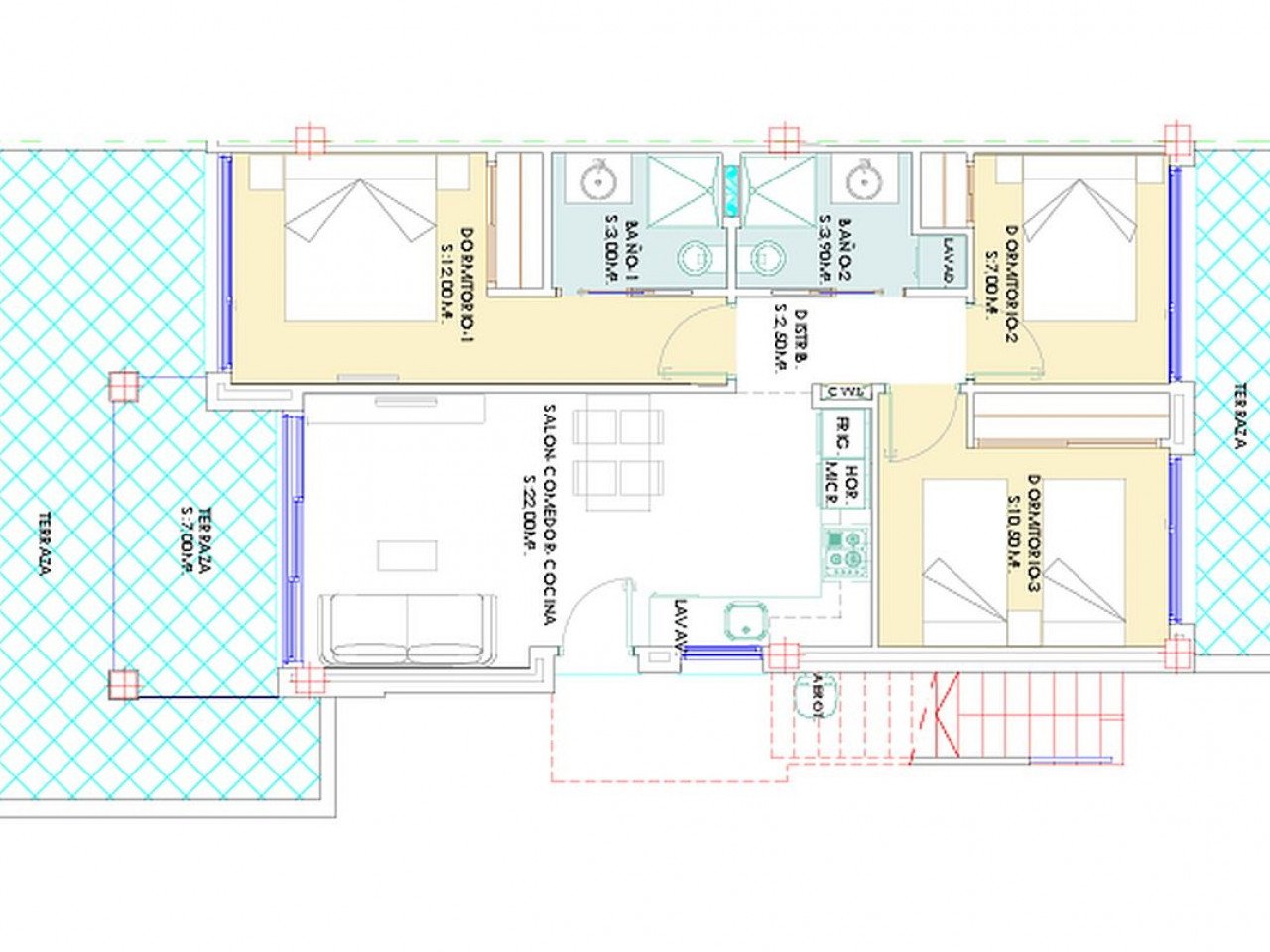 Two and three bedroom maisonettes in Los Balcones
Balcones de Vivi is a brand new development that sits on the slope of a hill with magnificent pin...