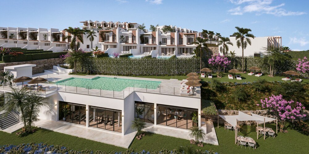 Neubau-Golf-Villen mit Meerblick in El Chaparral, Malaga