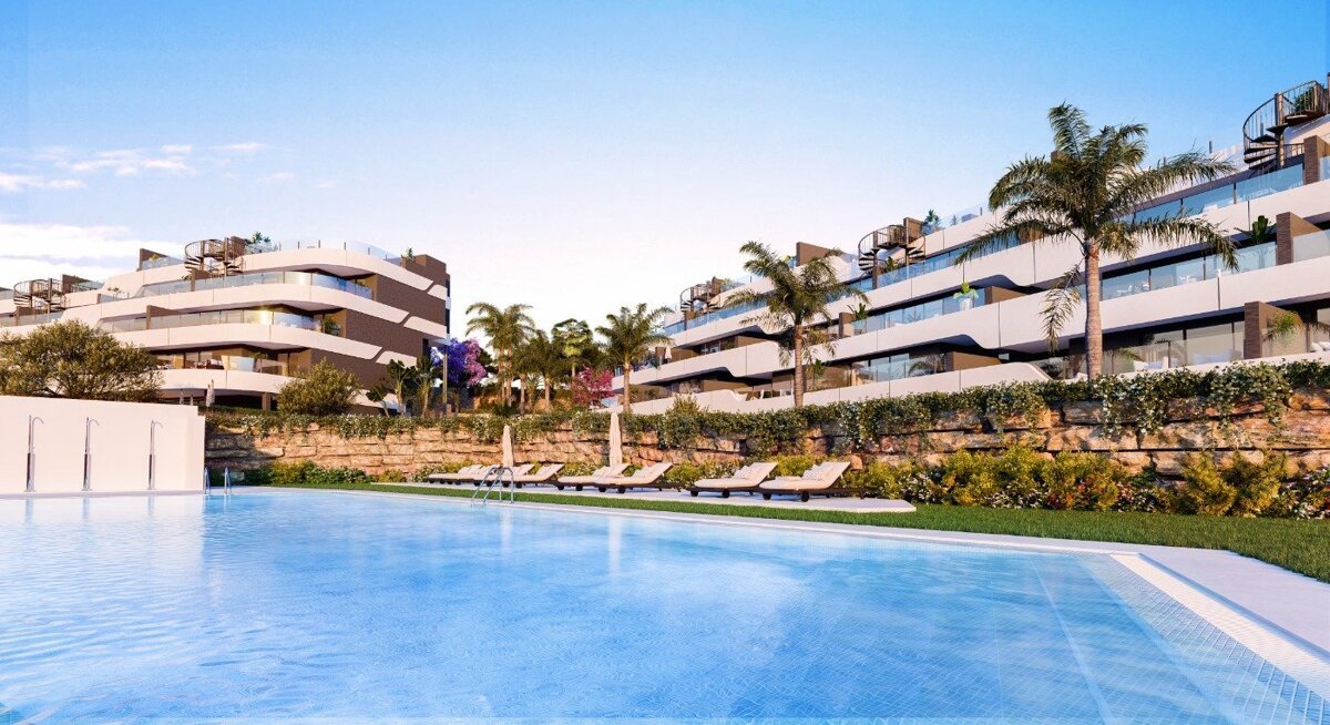 New build, 3 bedroom, 2 bathroom apartment in Estepona