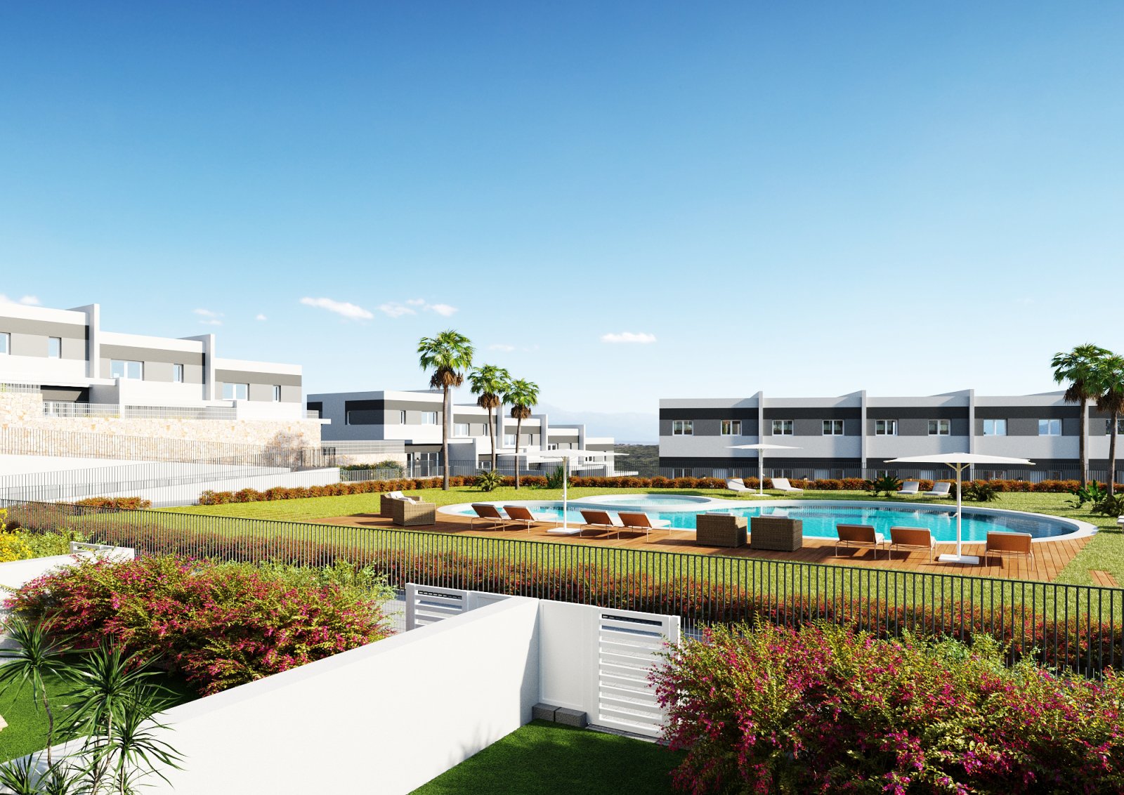 Attraktive NEUBAU-Häuser - 3 Schlafzimmer - Ruhige Panoramalage - nahe zum Meer