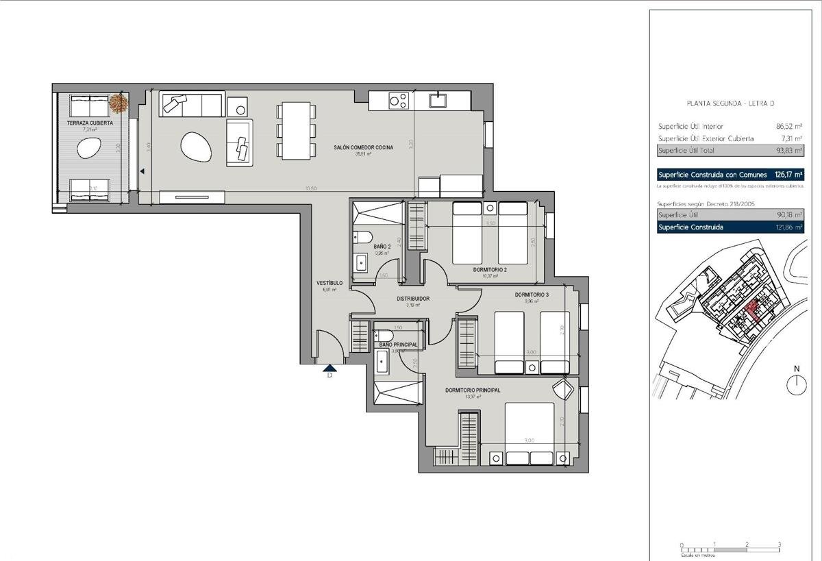 New build, 3 bedroom, 2 bathroom Apartment in Manilva