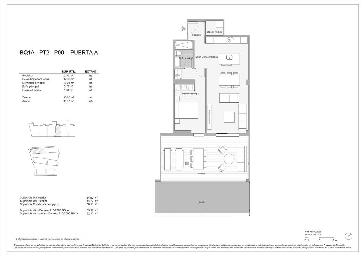 New build, 1 bedroom, 1 bathroom apartment in Estepona