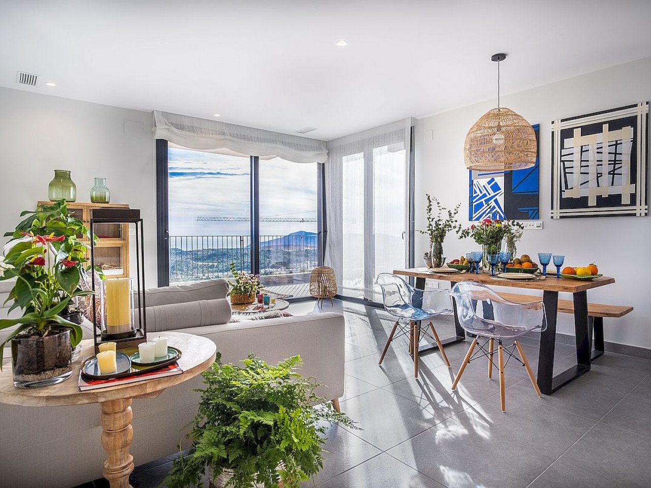 Neubau-Wohnanlage in Polop Hills - Villen mit 2 oder 3 Schlafzimmern