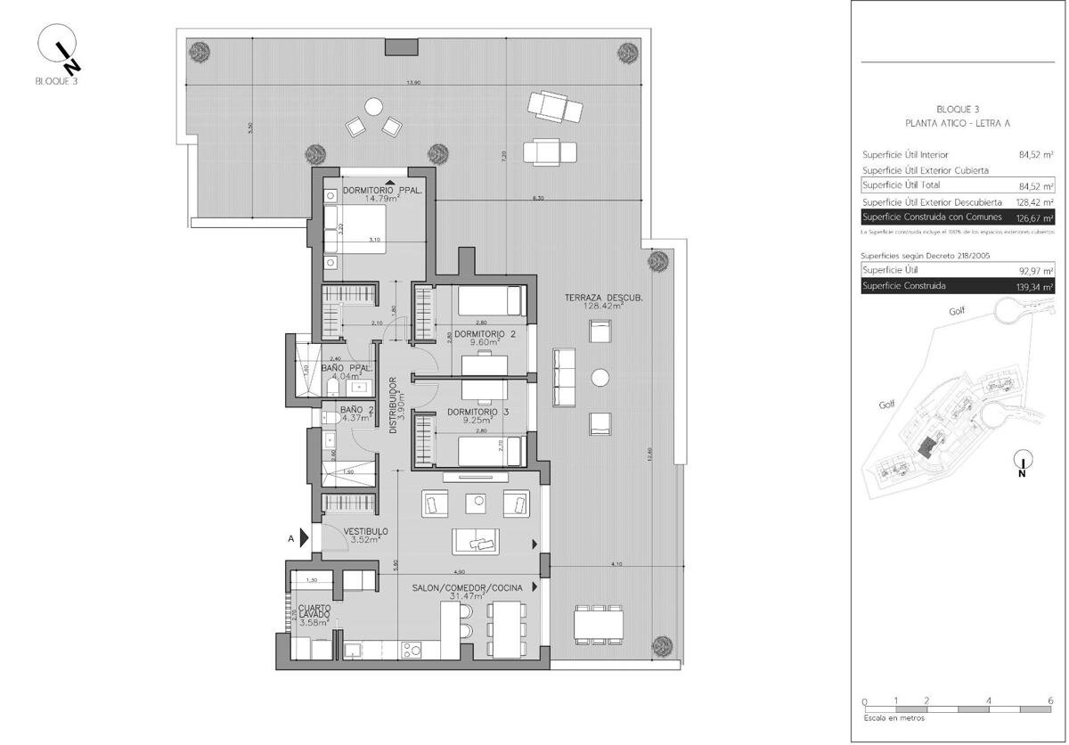 New build, 3 bedroom, 2 bathroom Penthouse in La Línea de la Concepción
