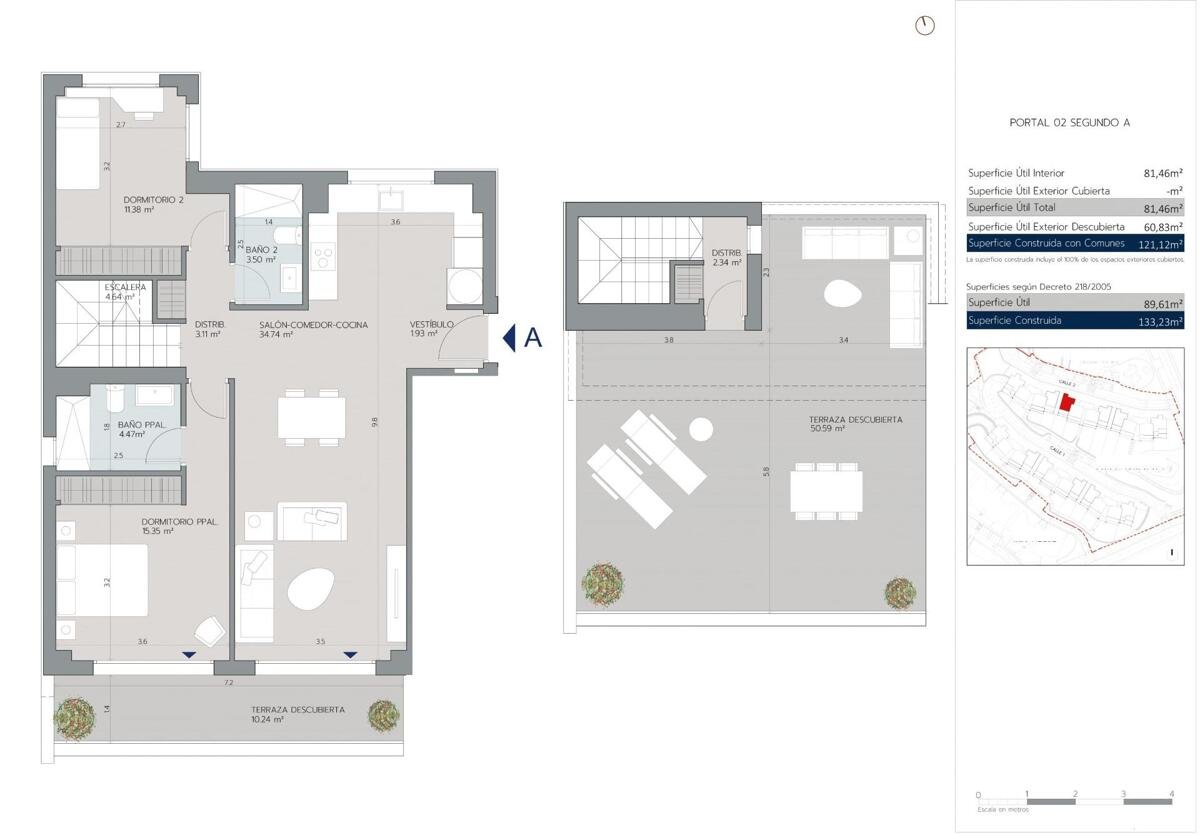 New build, 2 bedroom, 2 bathroom Penthouse in Estepona