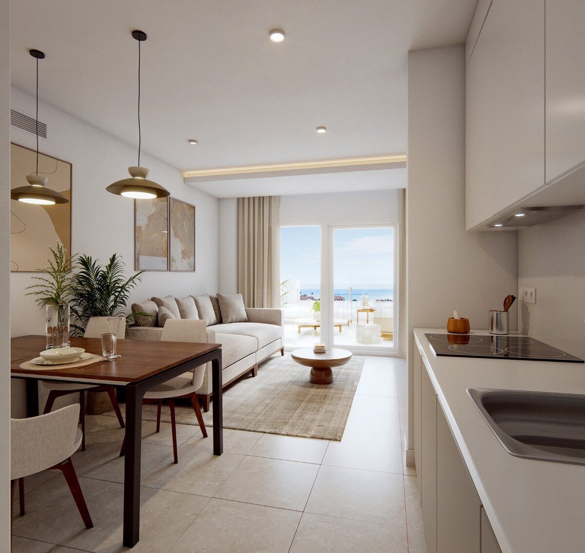 New build, 3 bedroom, 2 bathroom apartment in Fuengirola