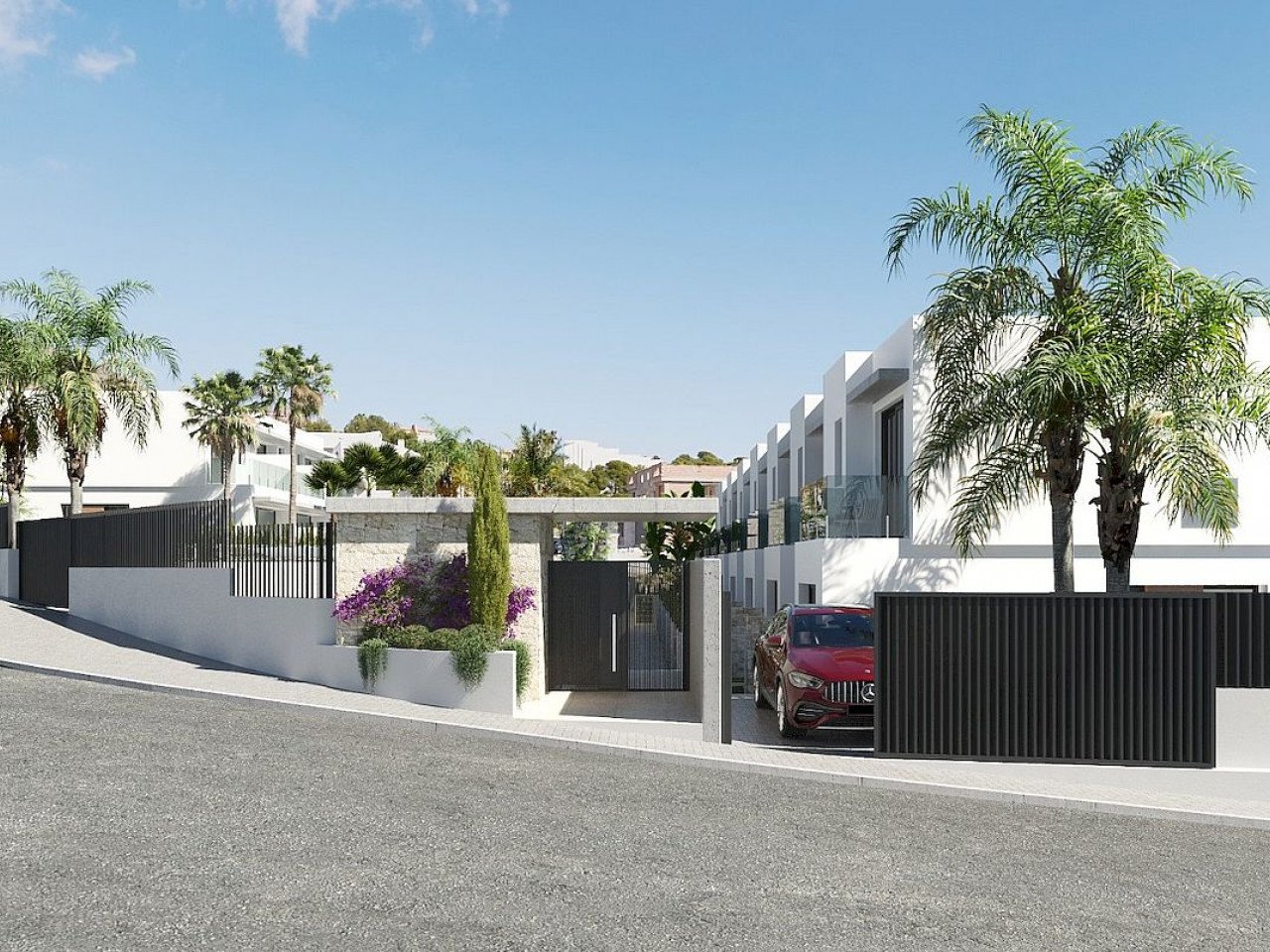 Neubau-Stadthaus in der exklusiven Urbanisation Sierra Cortina