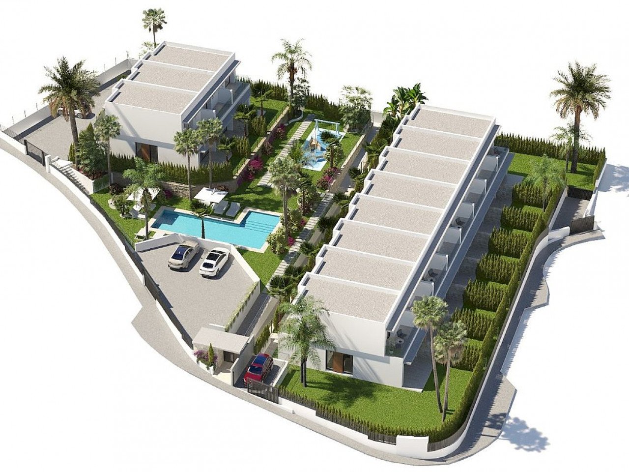 Neubau-Stadthaus in der exklusiven Urbanisation Sierra Cortina