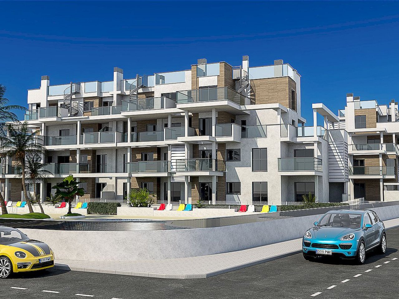 Wohnanlage mit Luxus-Neubau-Apartments - nur 100 Meter vom Strand