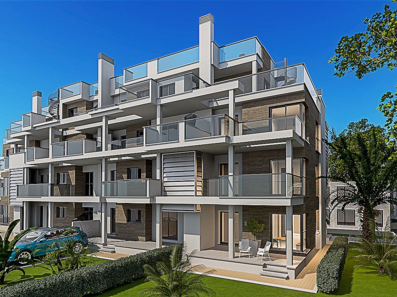 Wohnanlage mit Luxus-Neubau-Apartments - nur 100 Meter vom Strand