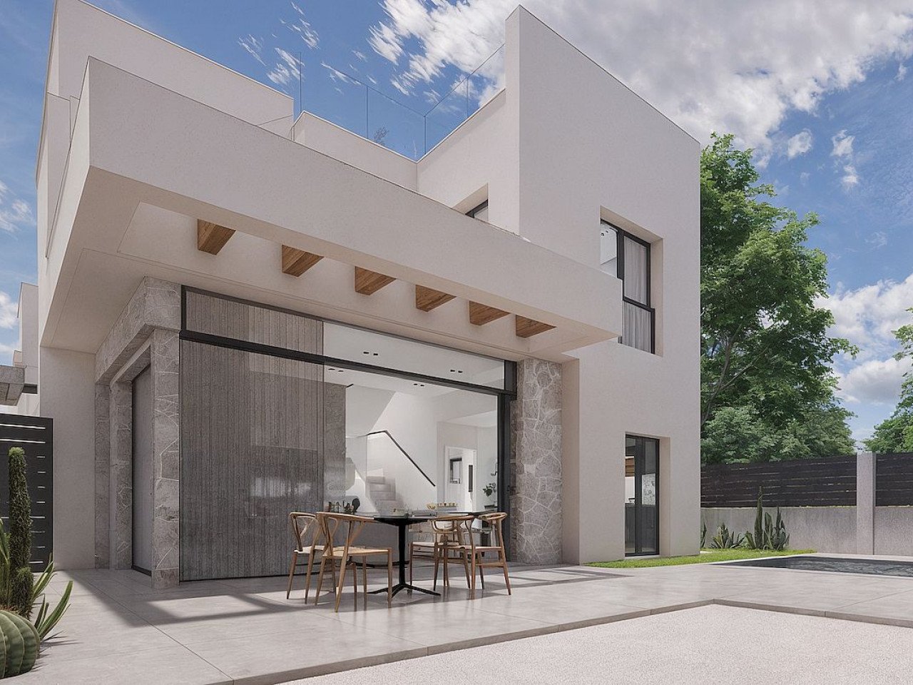 Los Montesinos: New build detached villas with private pool in a peaceful environment in La Herrada, Los Montesinos This exclusive development of 16 modern villa... 