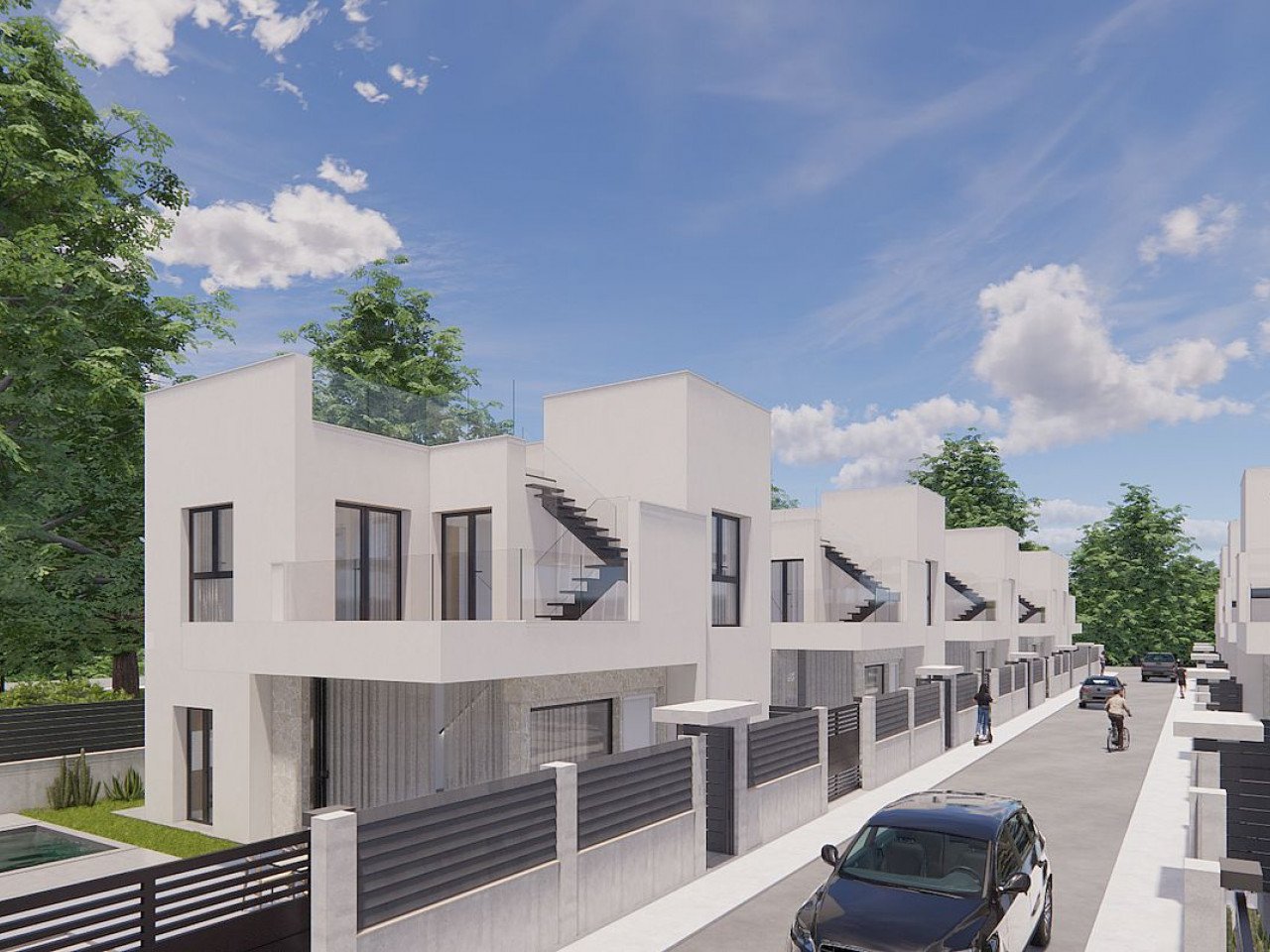 New build detached villas with private pool in a peaceful environment in La Herrada, Los Montesinos This exclusive development of 16 modern villa...