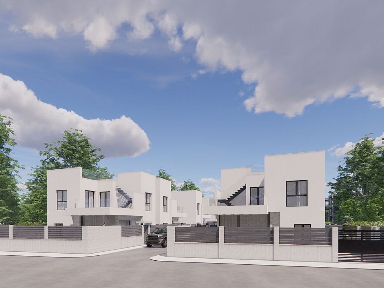 New build detached villas with private pool in a peaceful environment in La Herrada, Los Montesinos This exclusive development of 16 modern villa...