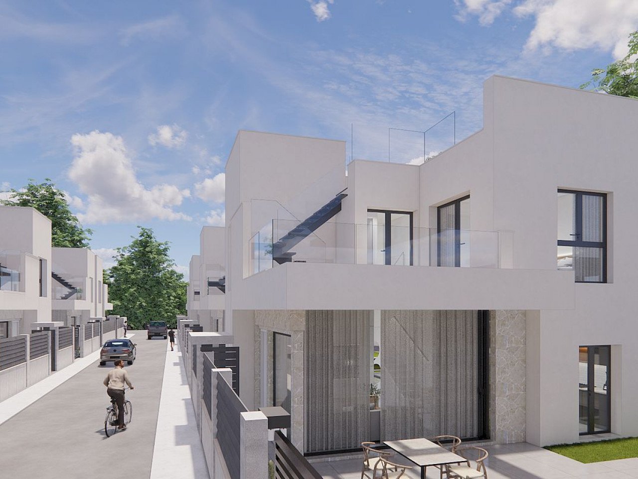 New build detached villas with private pool in a peaceful environment in La Herrada, Los Montesinos This exclusive development of 16 modern villa...