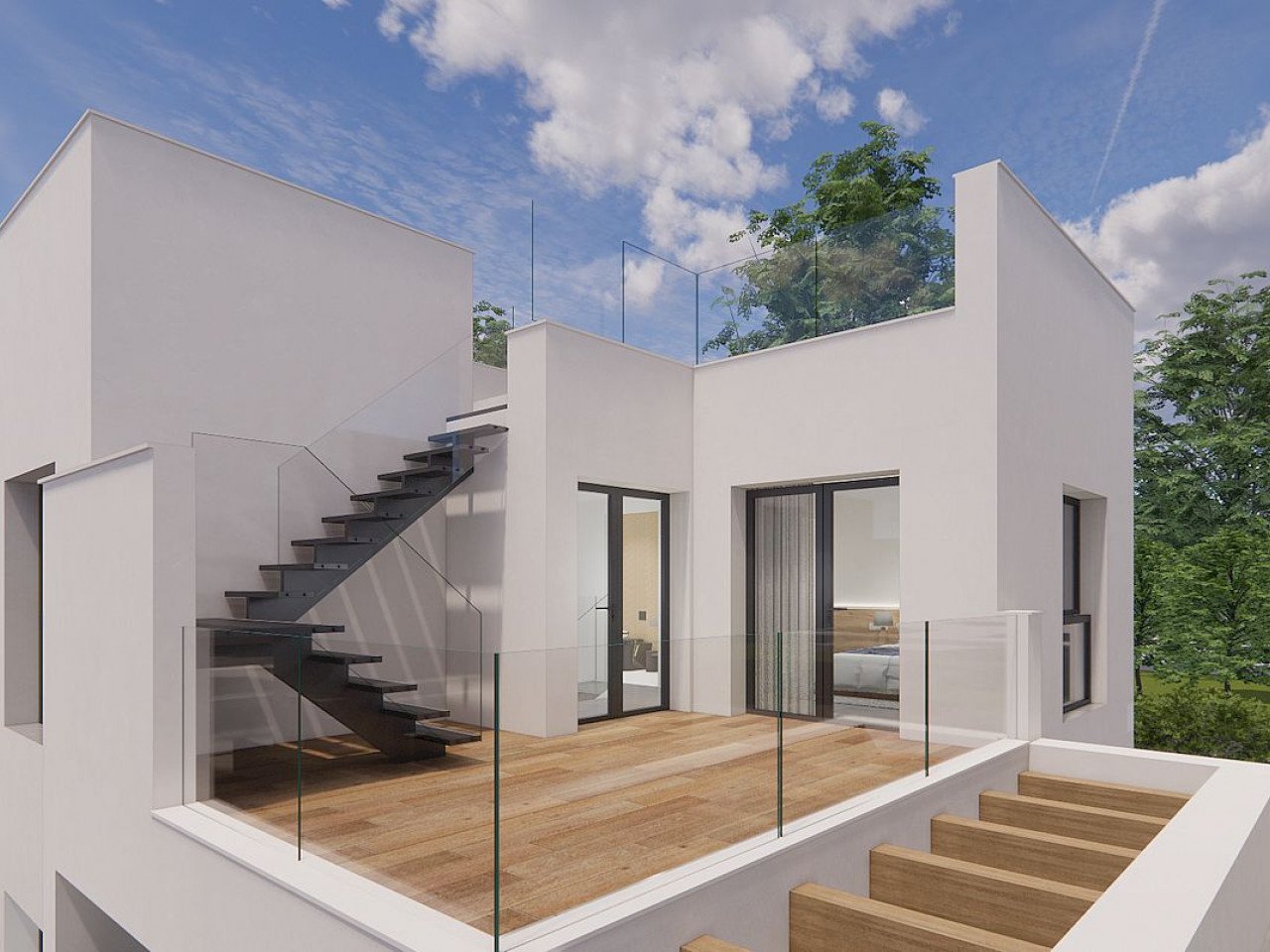 New build detached villas with private pool in a peaceful environment in La Herrada, Los Montesinos This exclusive development of 16 modern villa...