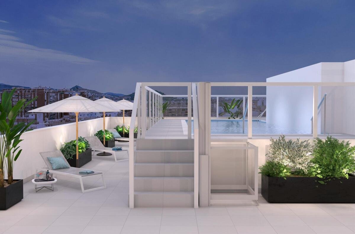 New build, 1-2 Bedroom Apartments in Málaga Centre