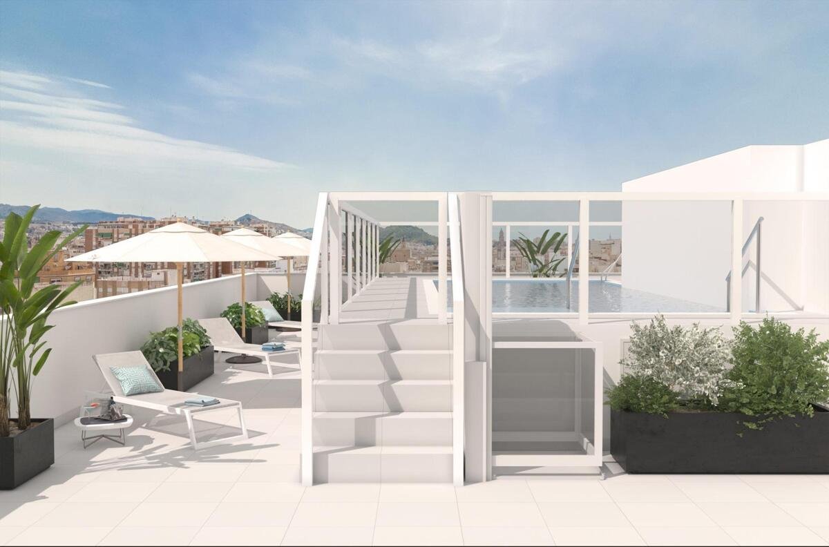 New build, 1-2 Bedroom Apartments in Málaga Centre