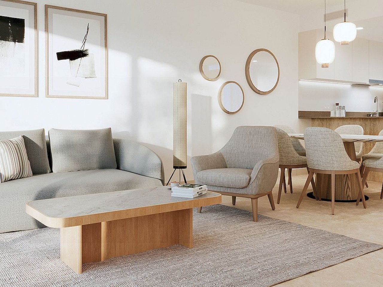 Neubau-Penthouse mit Dachterrasse in Los Balcones nahe Rosa Lagune