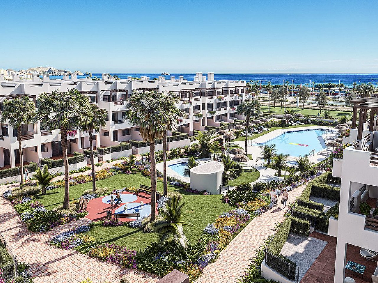 Pulpi: Herrliche Neubau-Wohnanlage in absoluter Meernähe - Costa Almeria 