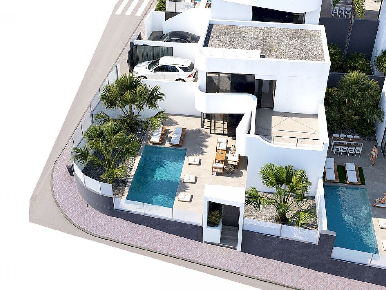 New residential development of 53 modern villas is located in La Finca Golf Resort in Algorfa, one of the most sought after areas of the Costa Blan...