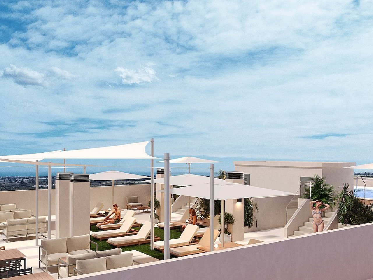 Moderne Neubau-Apartments zentral in San Miguel de Salinas