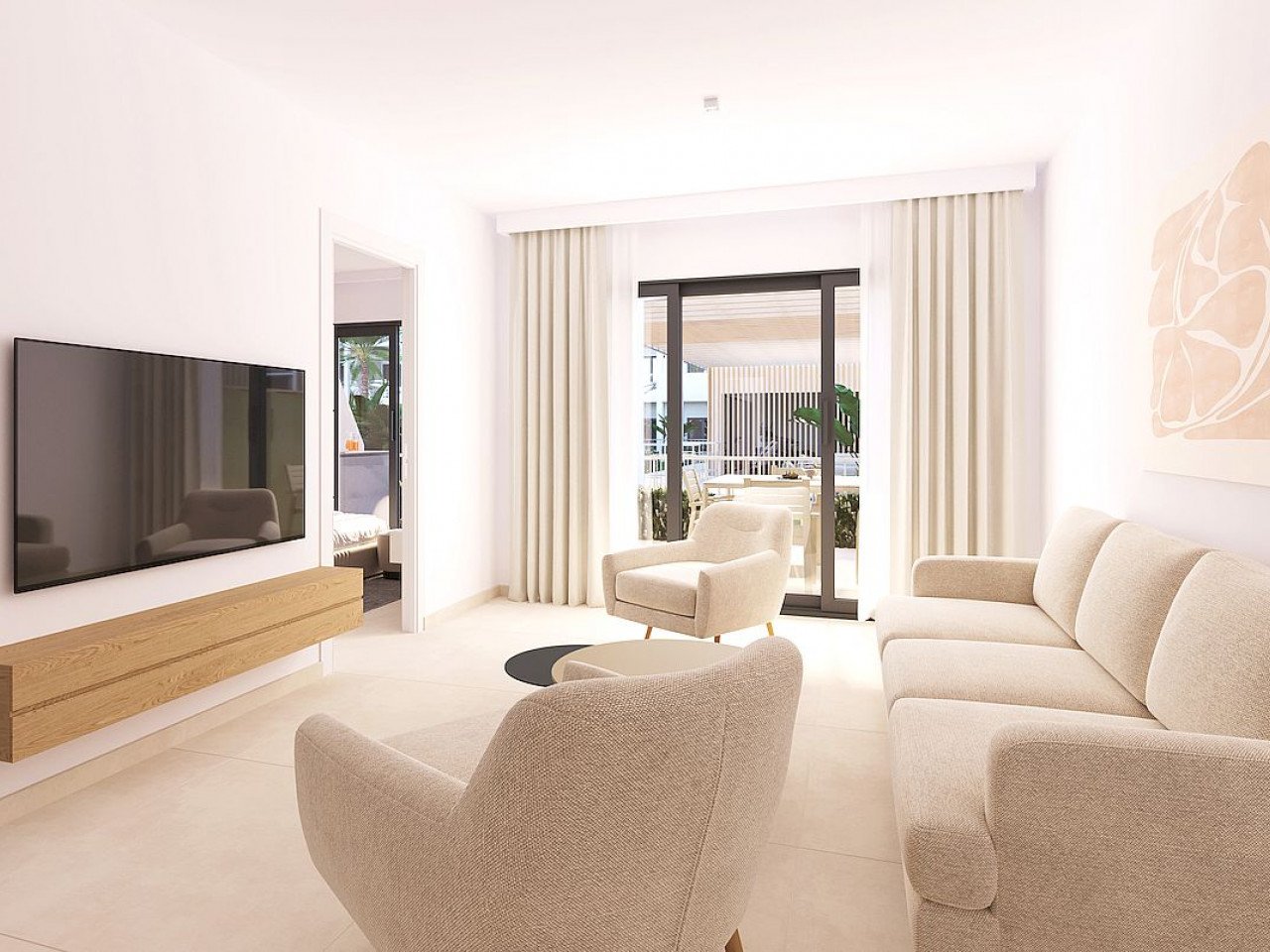 New exclusive residential complex of Apartments located in San Cayetano, Murcia, just 9 km from the sea and surrounded by several renowned golf cou...