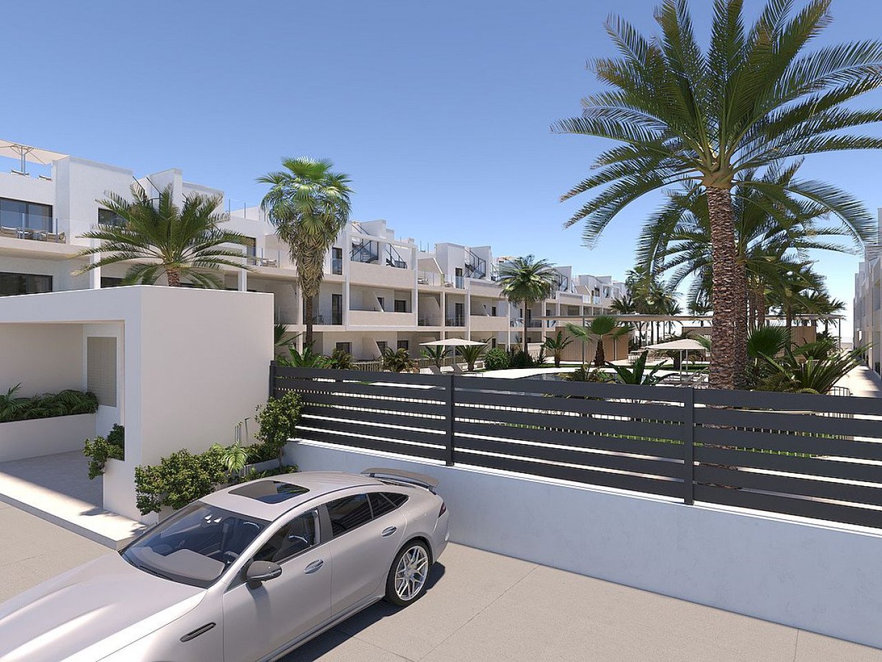 New exclusive residential complex of Apartments located in San Cayetano, Murcia, just 9 km from the sea and surrounded by several renowned golf cou...